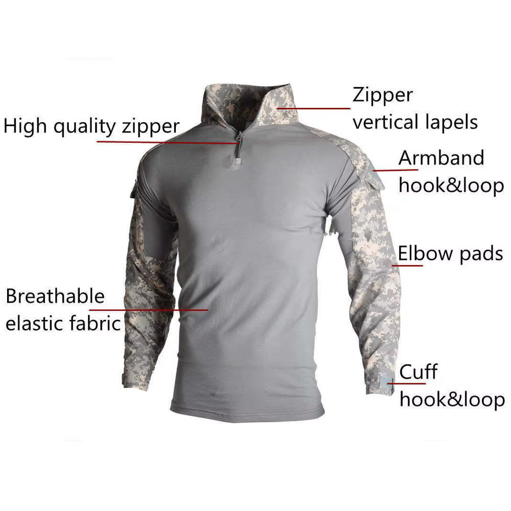 Set táctico hombre camisa manga larga y pantalones ripstop MOLLE - imagen 4