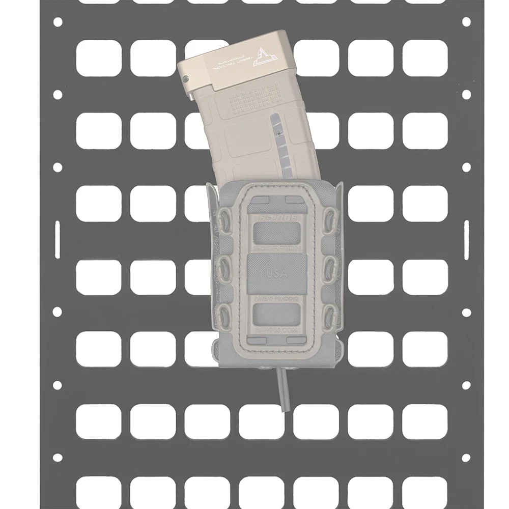 Panel MOLLE táctico para coche – Funda rifle y almacenamiento trasero - imagen 5