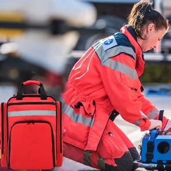 Botiquín de primeros auxilios plegable para emergencia, mochila