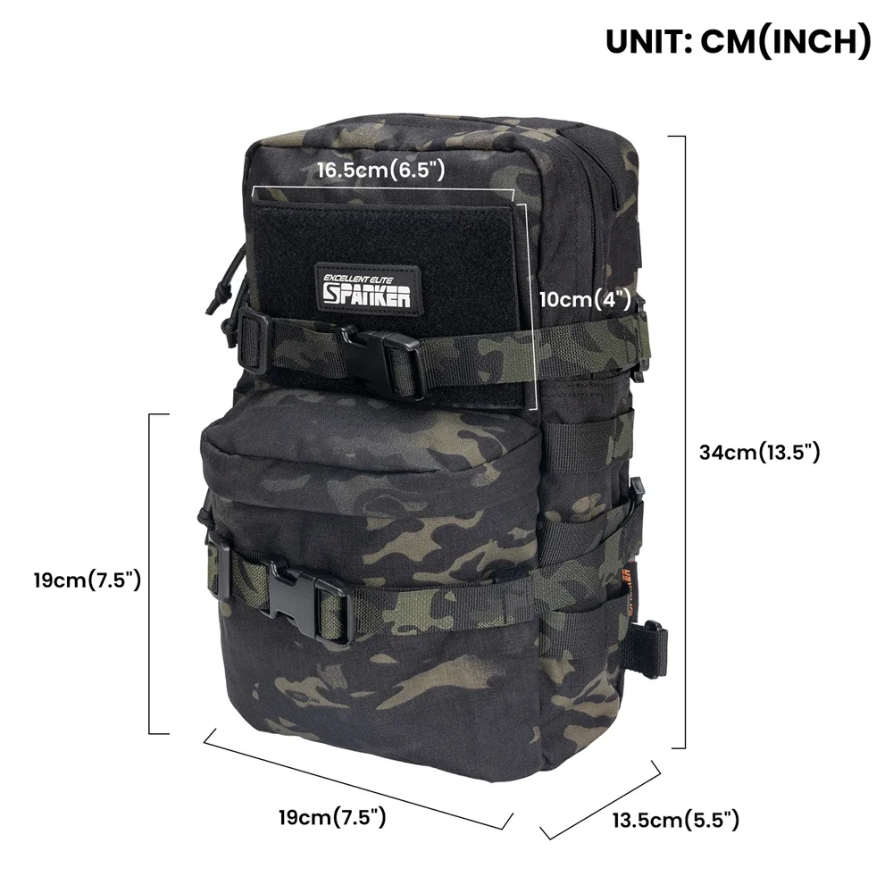 Bolsa de hidratación táctica Molle 3L para exterior y caza - imagen 3