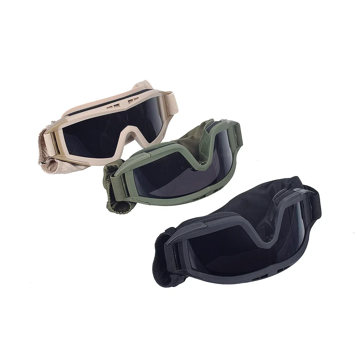 Gafas tácticas Airsoft antipolvo antiviento, protección total - imagen 3