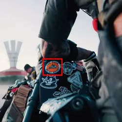 Parche táctico para casco y brazalete de observación avanzada