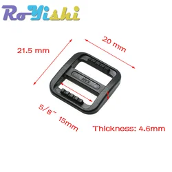 Deslizador tri-glide negro – Ajuste correas mochila táctica
