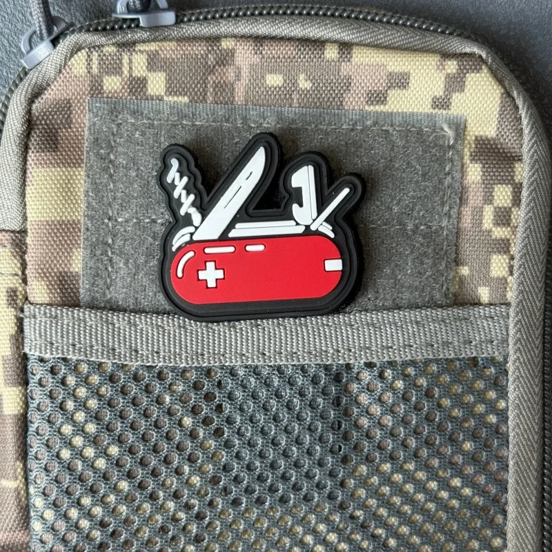 Parche táctico PVC de insignia moral con velcro para brazalete - imagen 3