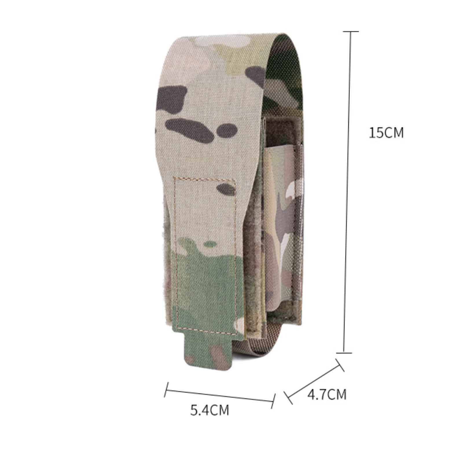 Bolsa táctica MOLLE Flashbang para cargadores y linterna - imagen 2