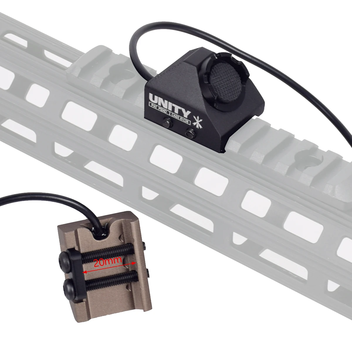 UNITY ModButton interruptor de presión para Surefire M-serie airsoft - imagen 2