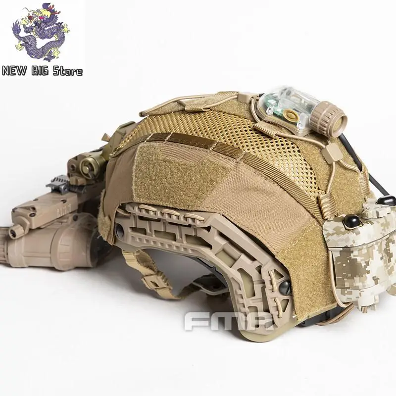 FMA funda táctica casco Caiman high cut bump cubierta tela para caza
