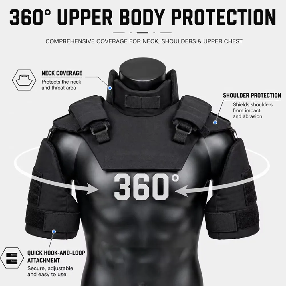 Protector Táctico de Hombro y Cuello Ajustable para Airsoft - imagen 3