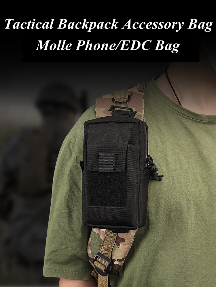 Bolsa táctica MOLLE y compartimento compacto