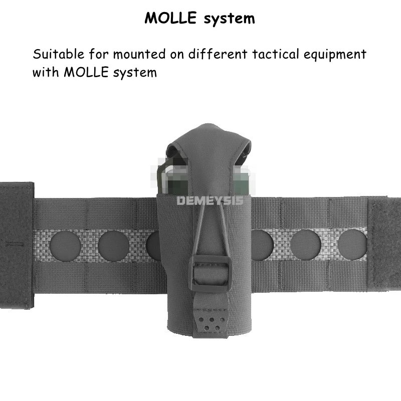 Bolsa táctica MOLLE para granadas de humo con bolsillo elástico - imagen 5