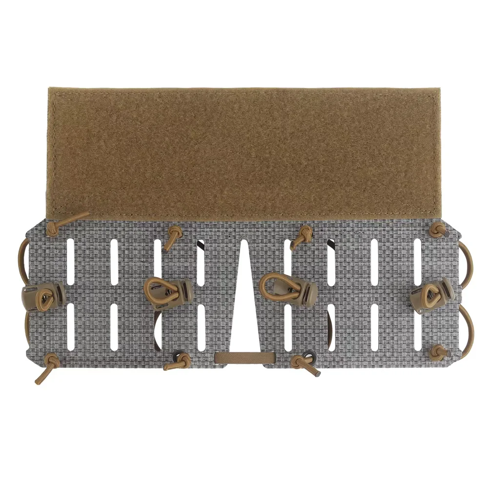 Panel adaptador MOLLE extendido con plataforma y velcro para chaleco - imagen 5