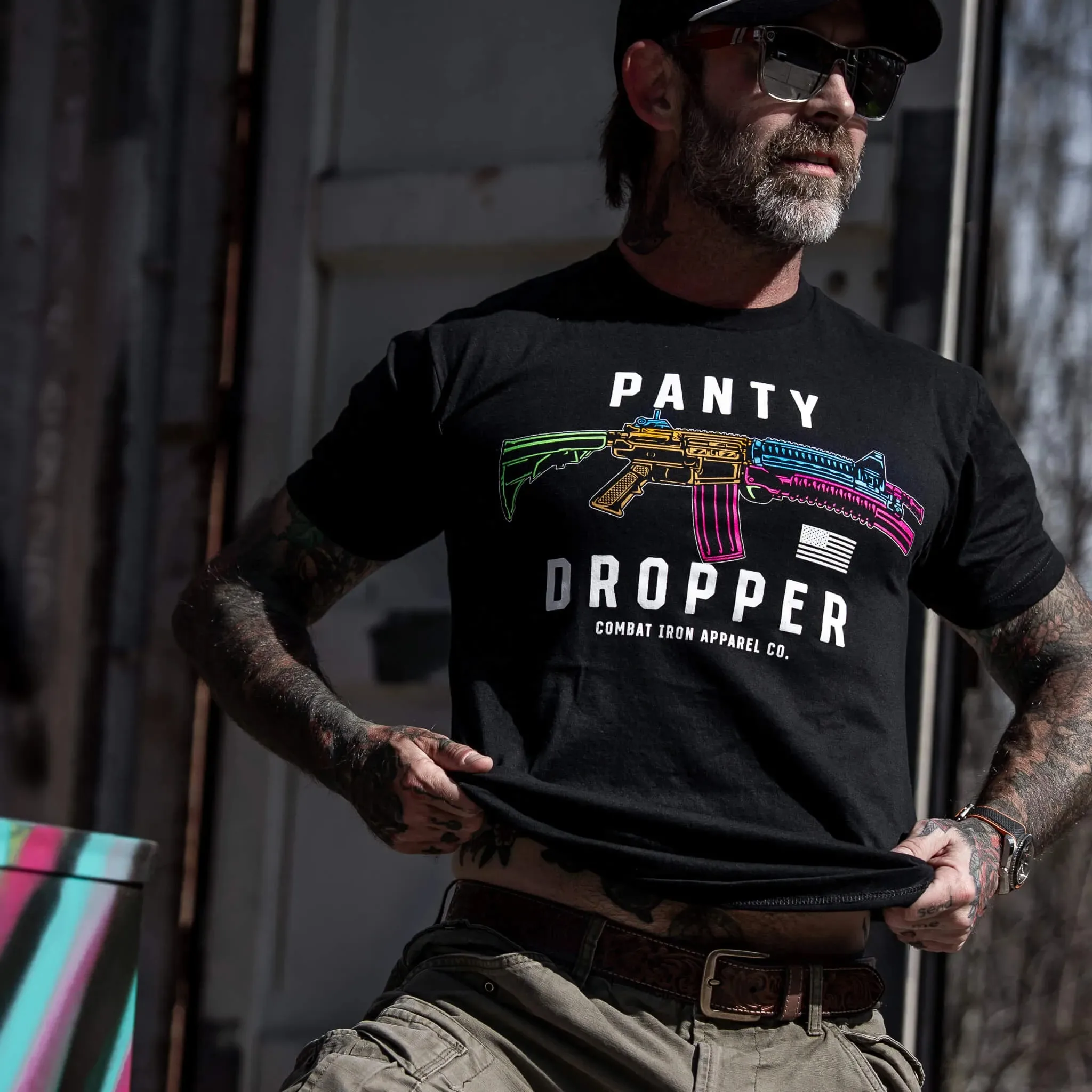 Camiseta táctica militar de algodón – Hombre, combate - imagen 4