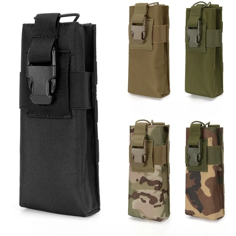 Porta cantimplora táctica MOLLE con funda para radio y walkie - imagen 2