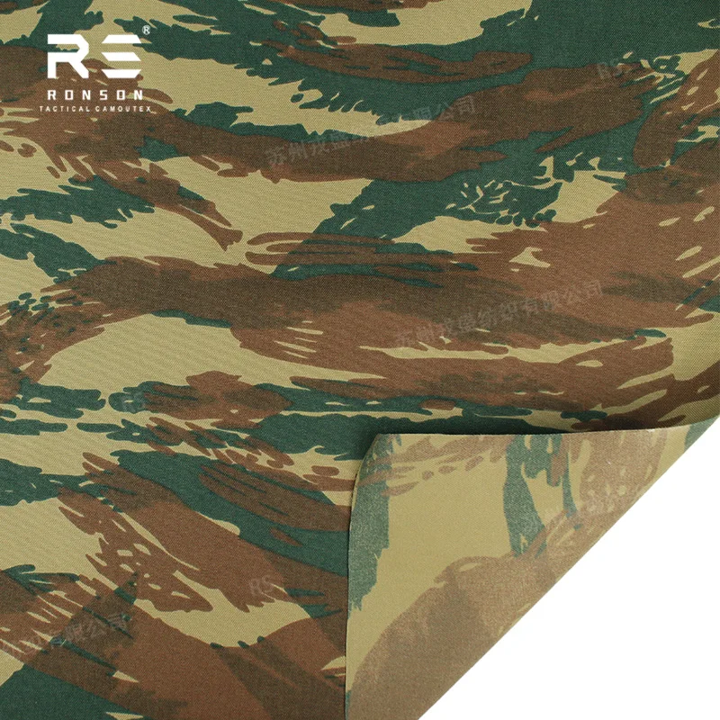 Tela Cordura 500D camuflaje Grecia Lizard impermeable PU táctica - imagen 4