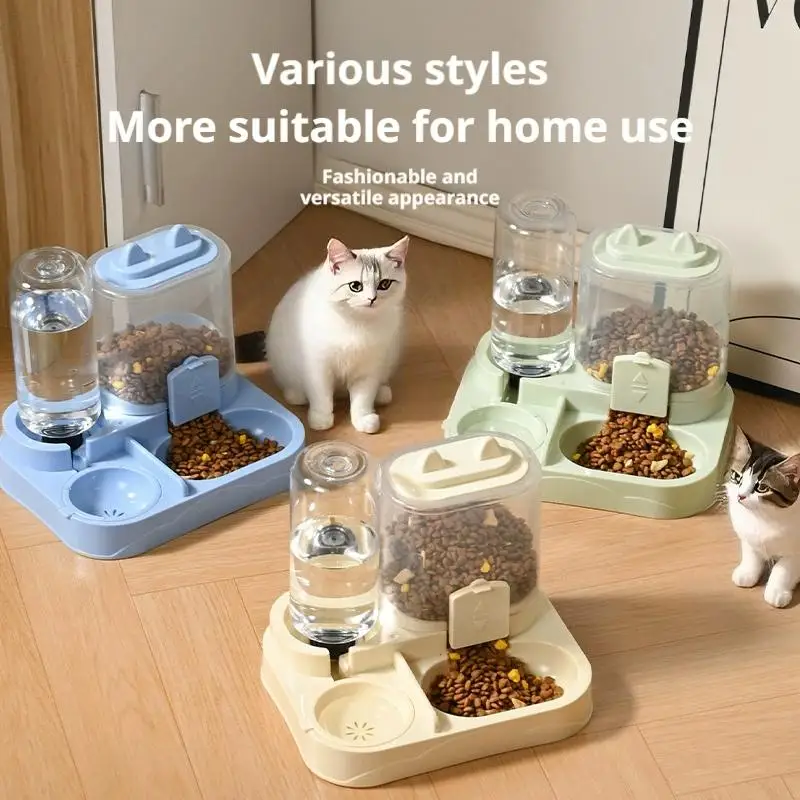 Dispensador automático de comida y agua todo en uno para mascotas - imagen 3