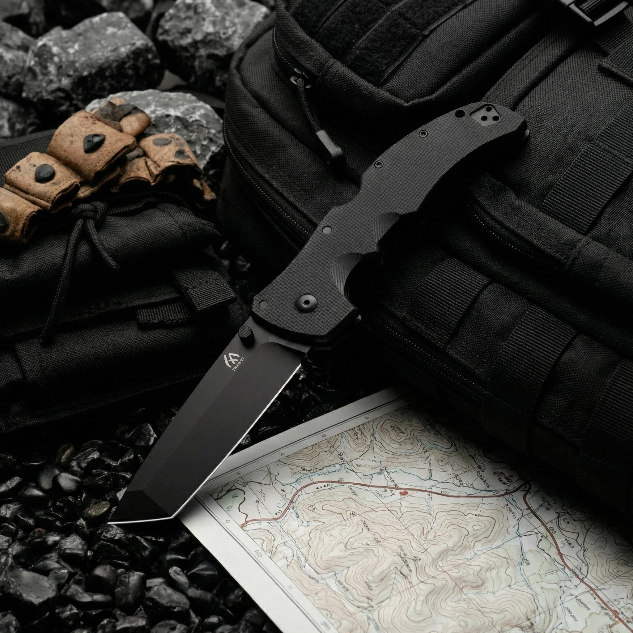 Cuchillo plegable de emergencia para camping y senderismo en exteriores - imagen 3