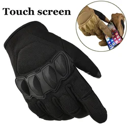 Guantes tácticos nudillos duros pantalla táctil motocross