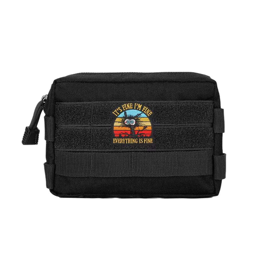 Parche táctico bordado I'M FINE con velcro para gorra MOLLE - imagen 4