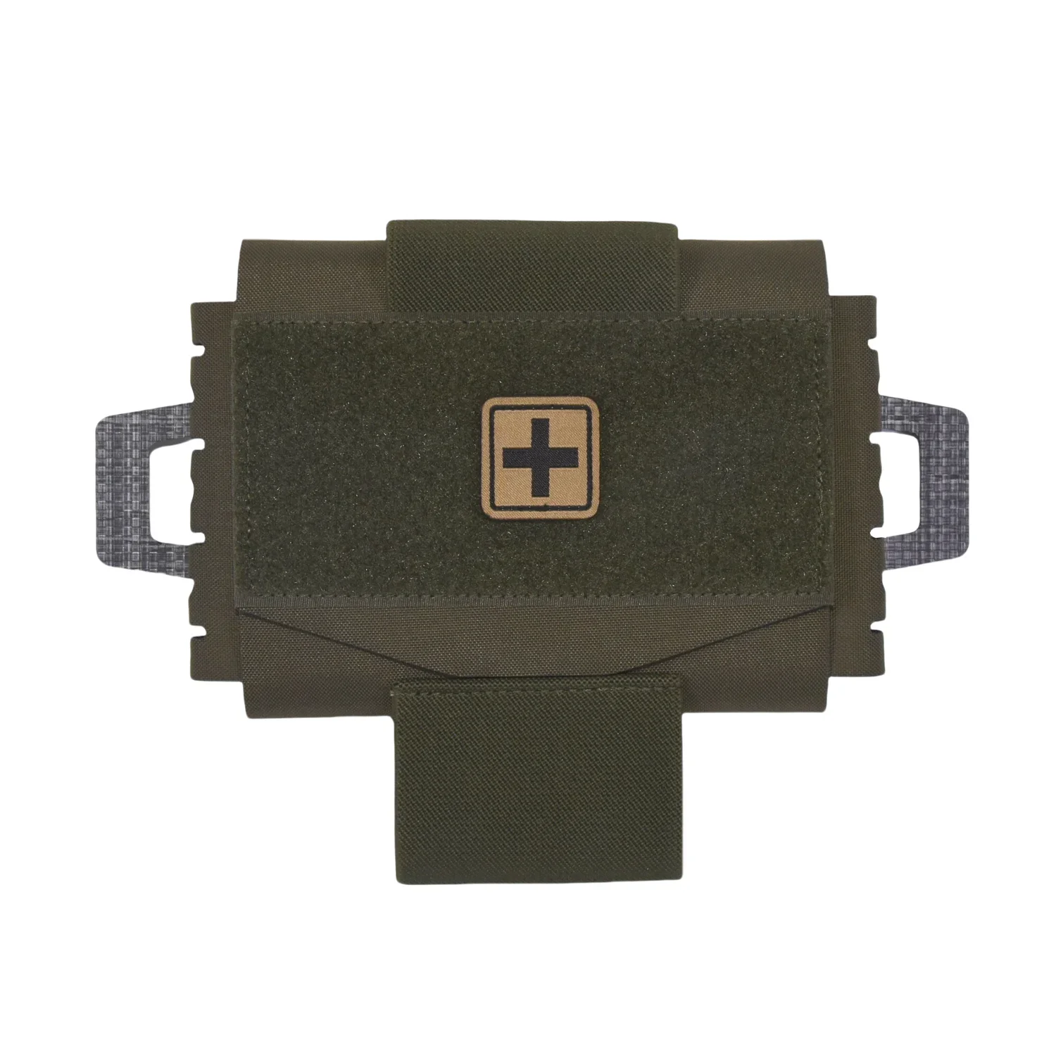 Fijación compatible con sistemas tácticos tipo MOLLE