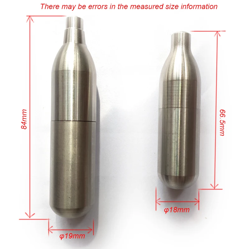 Cápsulas CO2 recarga cilindro bebidas gasificadas DIY