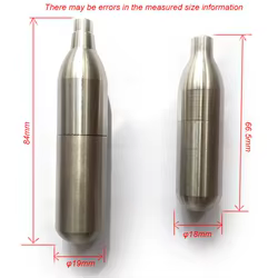 Cápsulas CO2 recarga cilindro bebidas gasificadas DIY