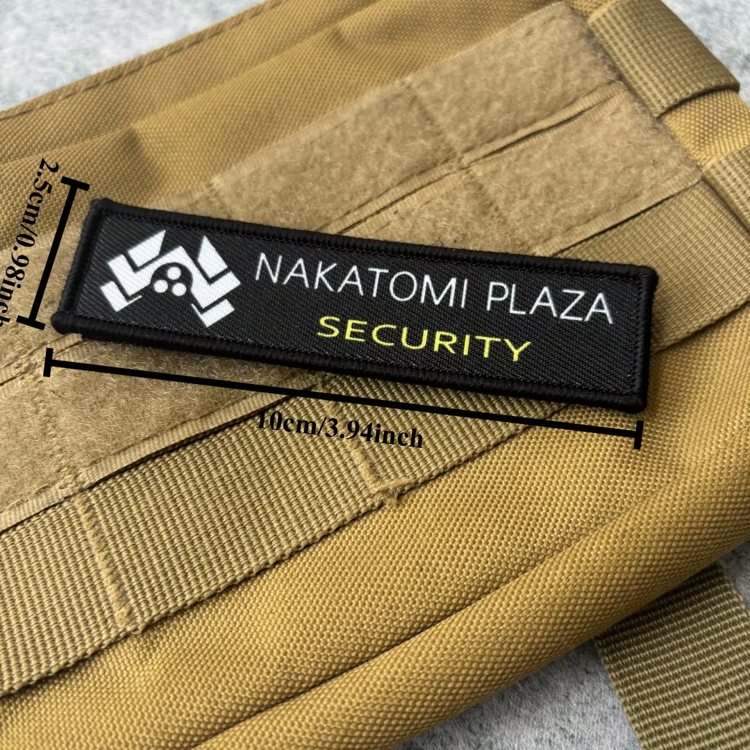 Parche táctico USA Nakatomi Plaza con velcro para mochila