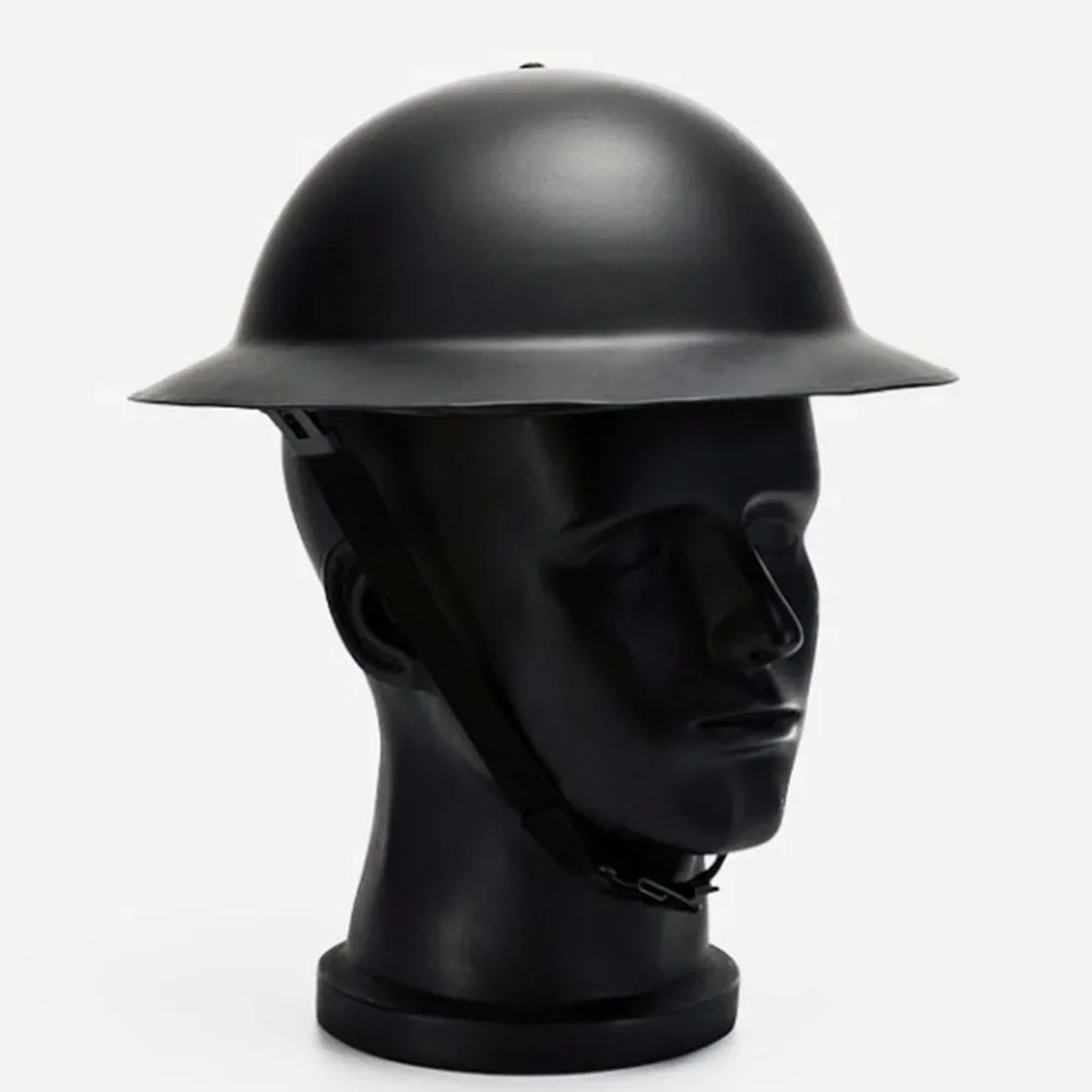 Casco militar MK2 Reino Unido II Guerra Mundial acero negro - imagen 2