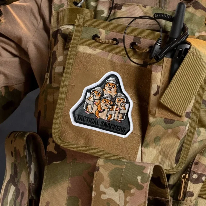 Brigada de Hámsters Parche bordado táctico con velcro y gancho - imagen 2