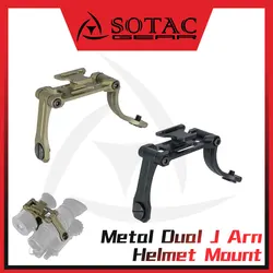 SOTAC-GEAR Soporte táctico casco PVS-14 aluminio anodizado doble brazo