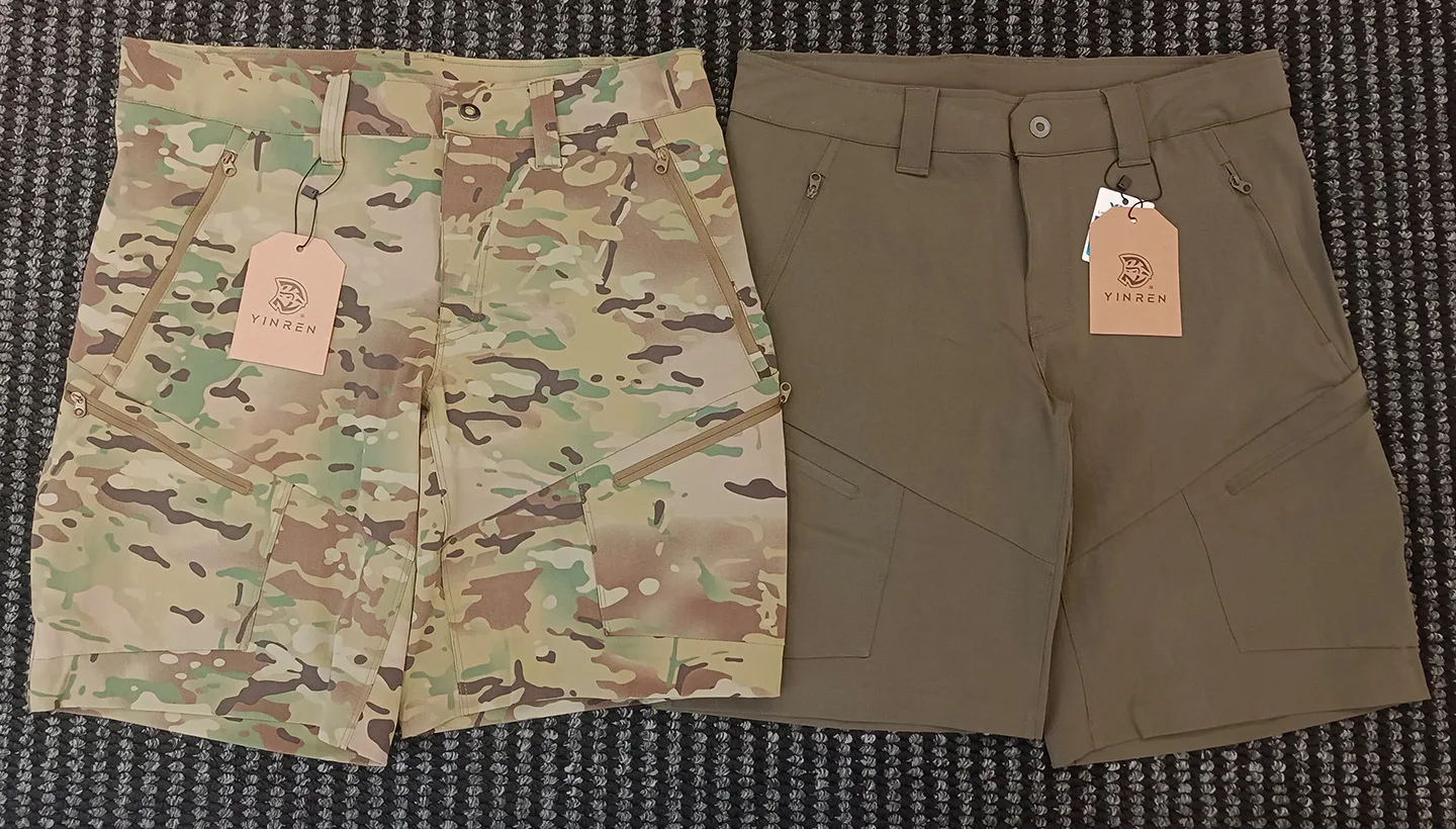 Pantalones cortos tácticos camuflaje elásticos cáscara de naranja - imagen 5