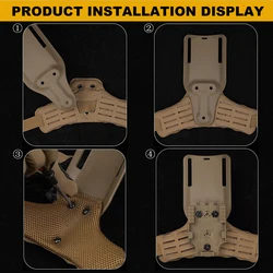 Funda modular QLS: pata caída táctica para adaptador de metal