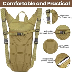Mochila de hidratación impermeable de nailon con tubo para senderismo