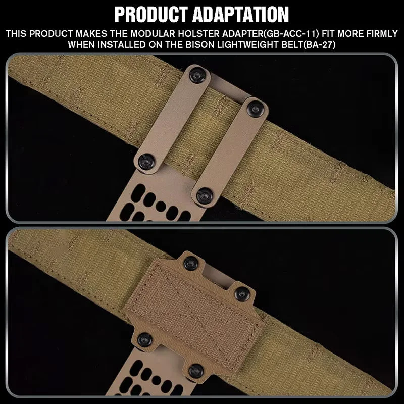 Adaptador MHA para cinturón táctico con portafunda modular MOLLE - imagen 3