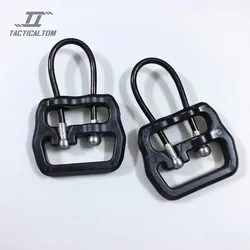 Hebilla liberación rápida de acero para correas tácticas negras