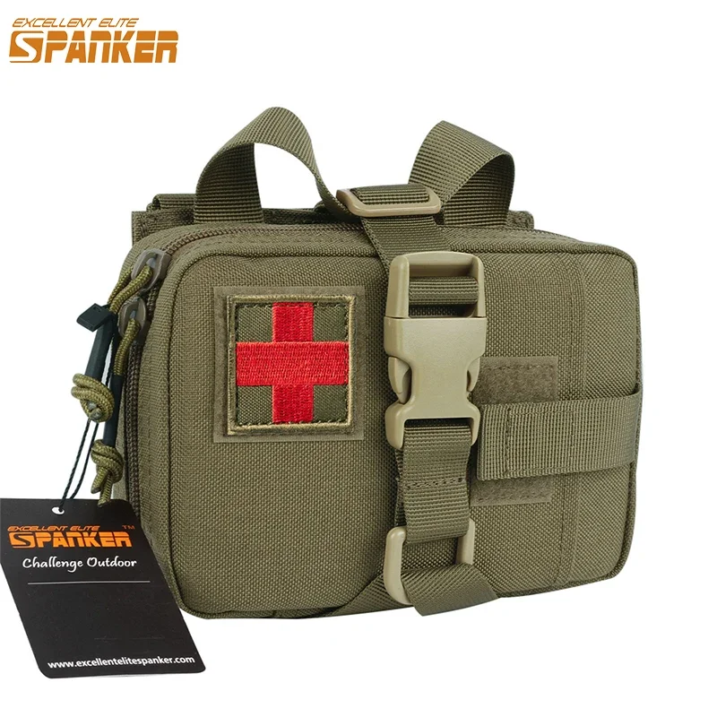 Bolsa médica táctica MOLLE para primeros auxilios