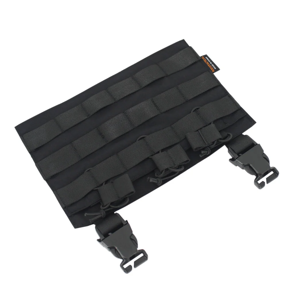 VULPO Chaleco táctico Molle con plaque frontal desmontable y triple cargador - imagen 3