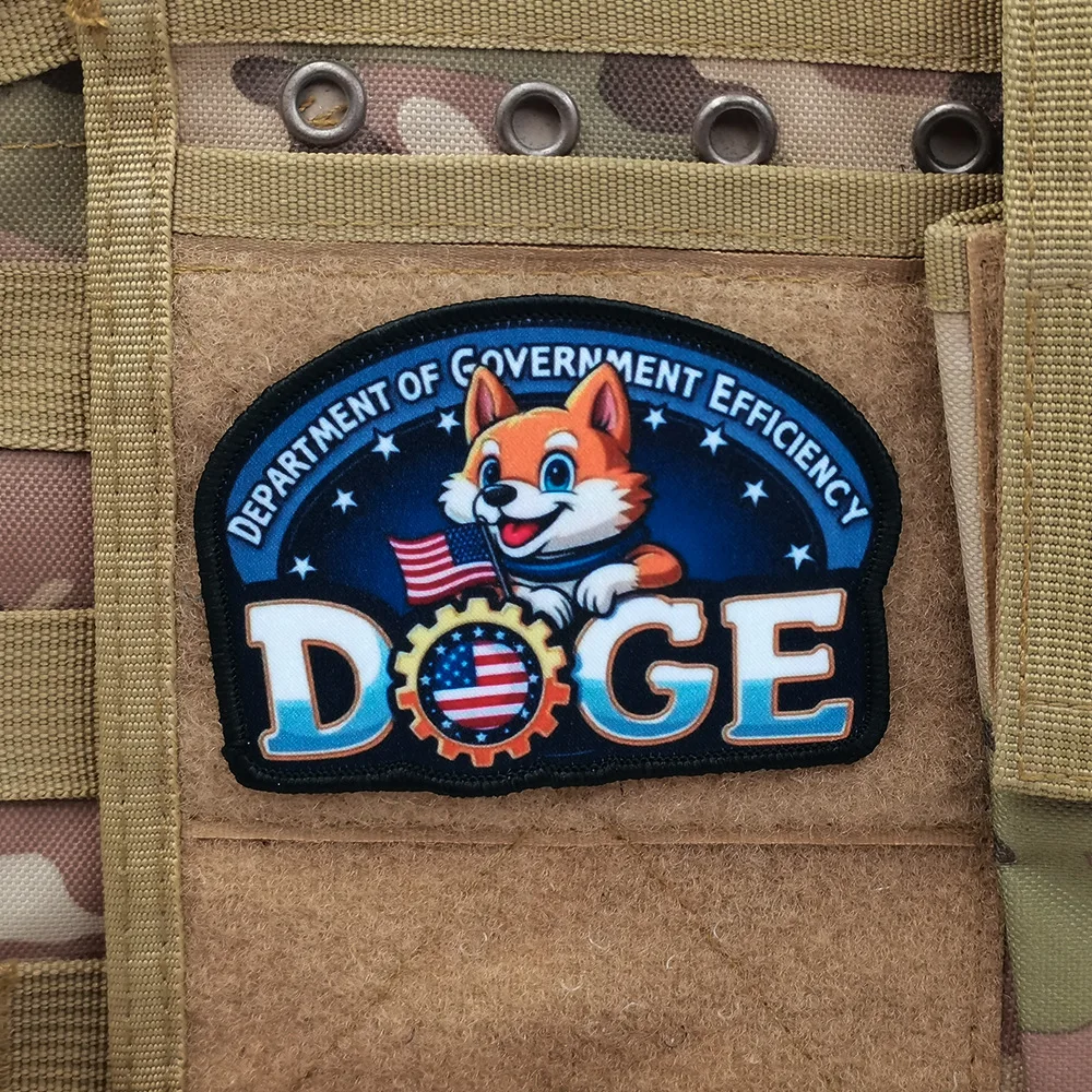 Parche táctico PVC Doge bandera EE. UU. extraíble - imagen 5