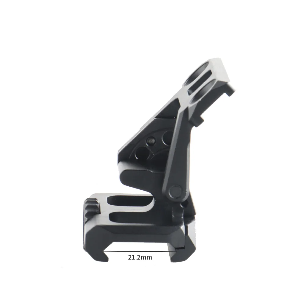 Soporte de magnificador abatible lateral para visor de caza