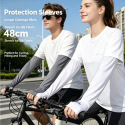 Mangas térmicas protección UV talla grande para ciclismo y conducción