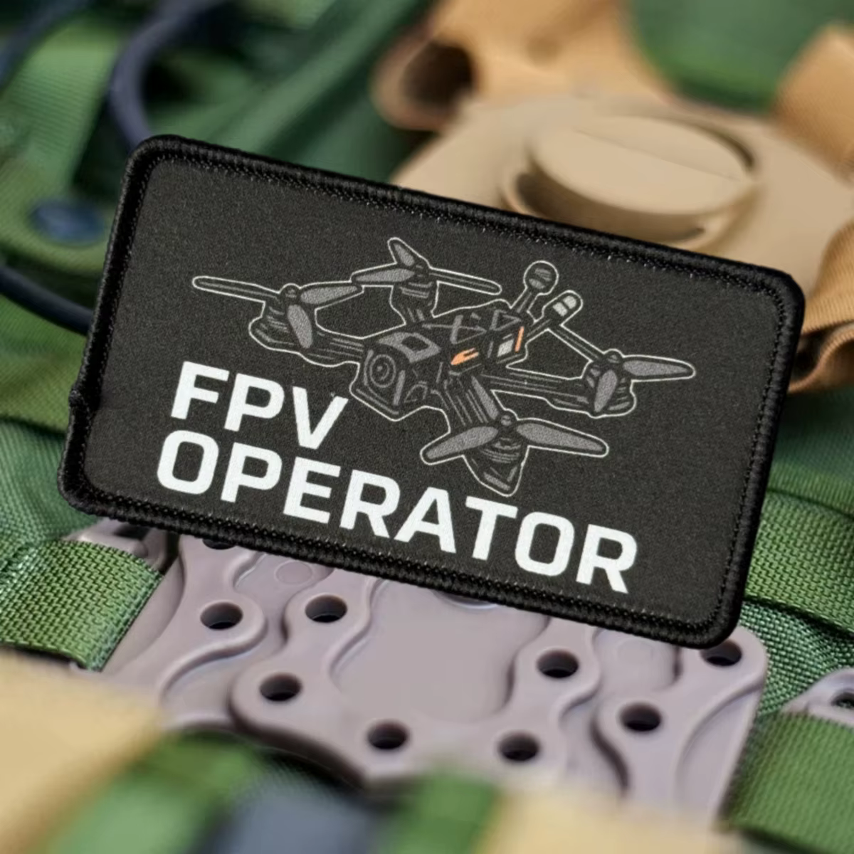 Parche táctico moral FPV con velcro para ropa y mochila militar - imagen 2