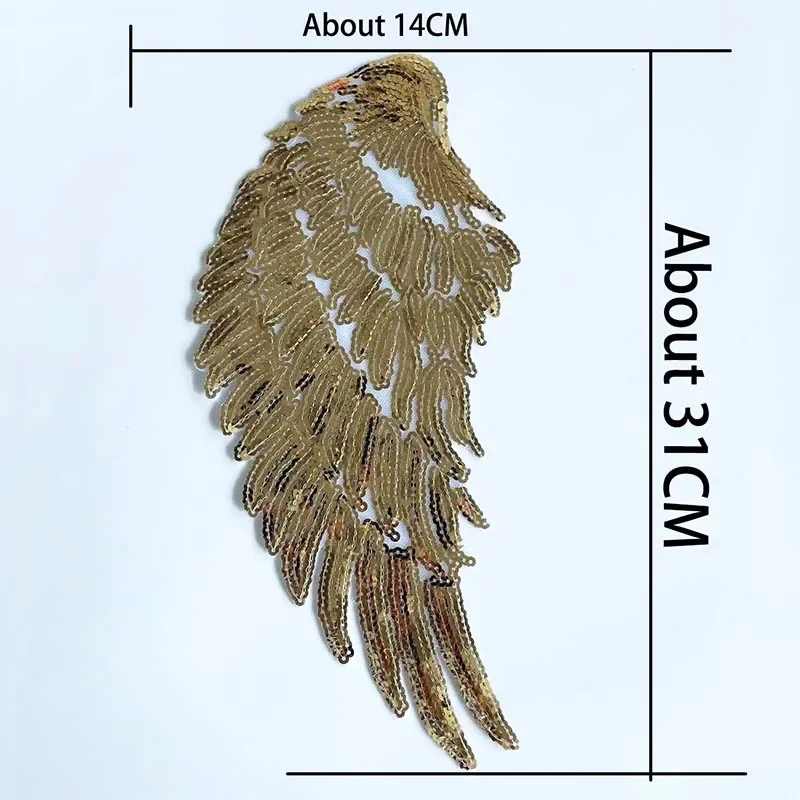 Parche bordado ángel dorado termoadhesivo – Táctico para equipo MOLLE - imagen 3