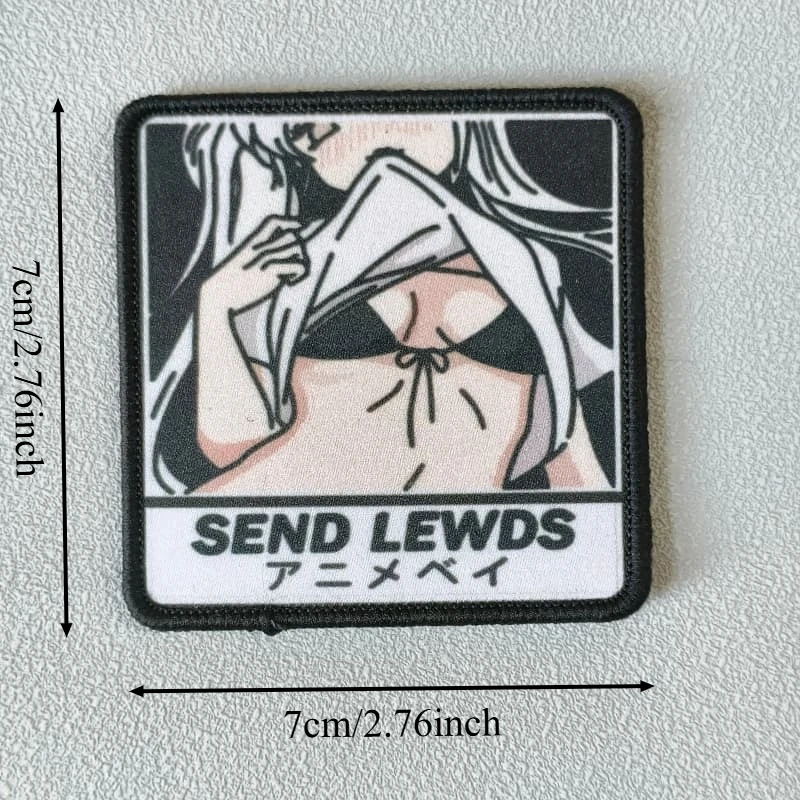 Parche táctico estampado chica anime – para gancho y bucle - imagen 4