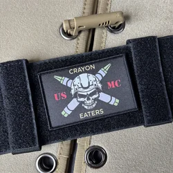 Parche táctico militar con gancho y bucle para brazalete estampado