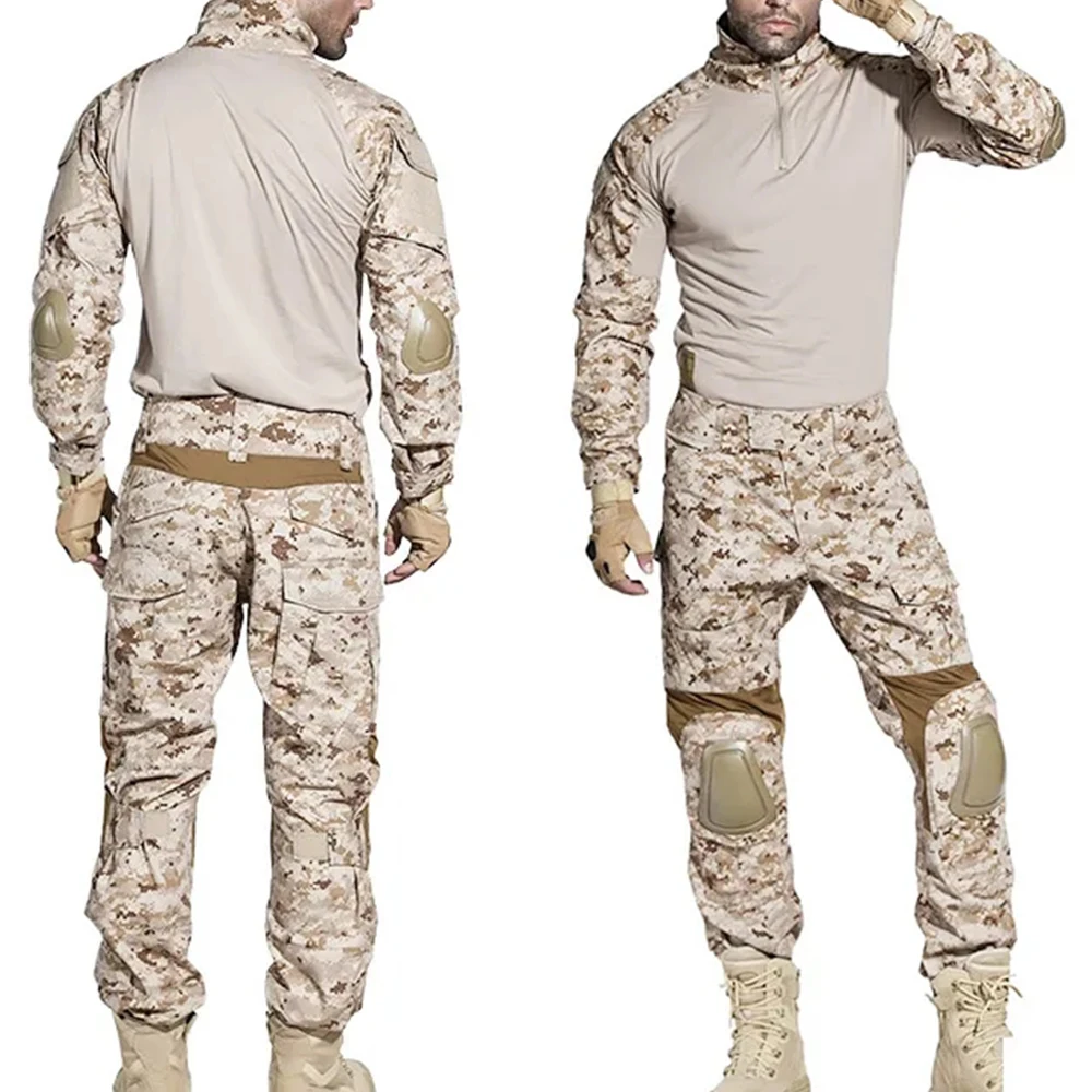 Emersongear Gen2 BDU AOR1 – Conjunto táctico con rodilleras y coderas - imagen 3