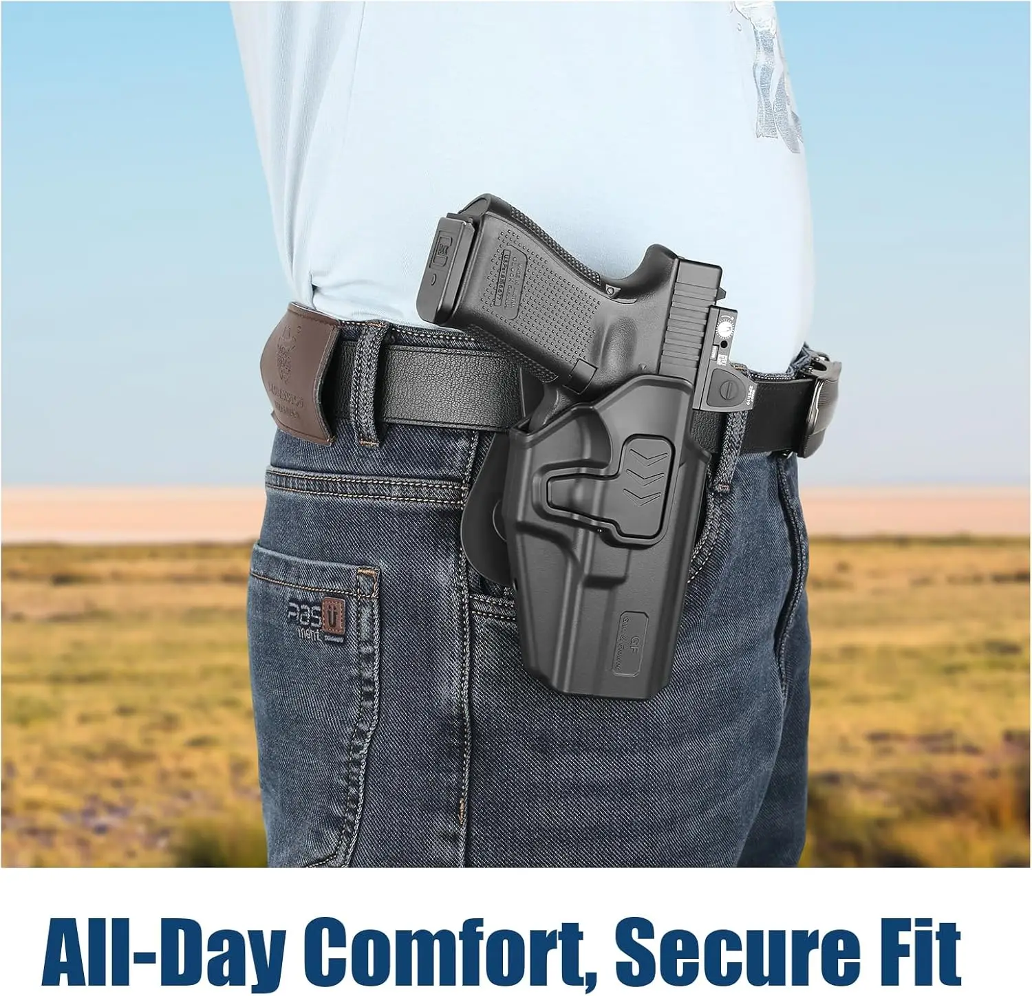 Funda OWB Glock Level II con retención ajustable por índice, diestro - imagen 4