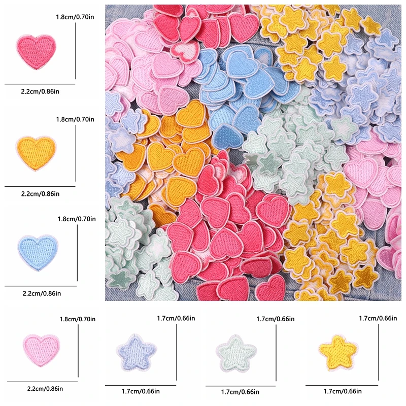 Parches con motivos de amor para decorar mochilas y chaquetas