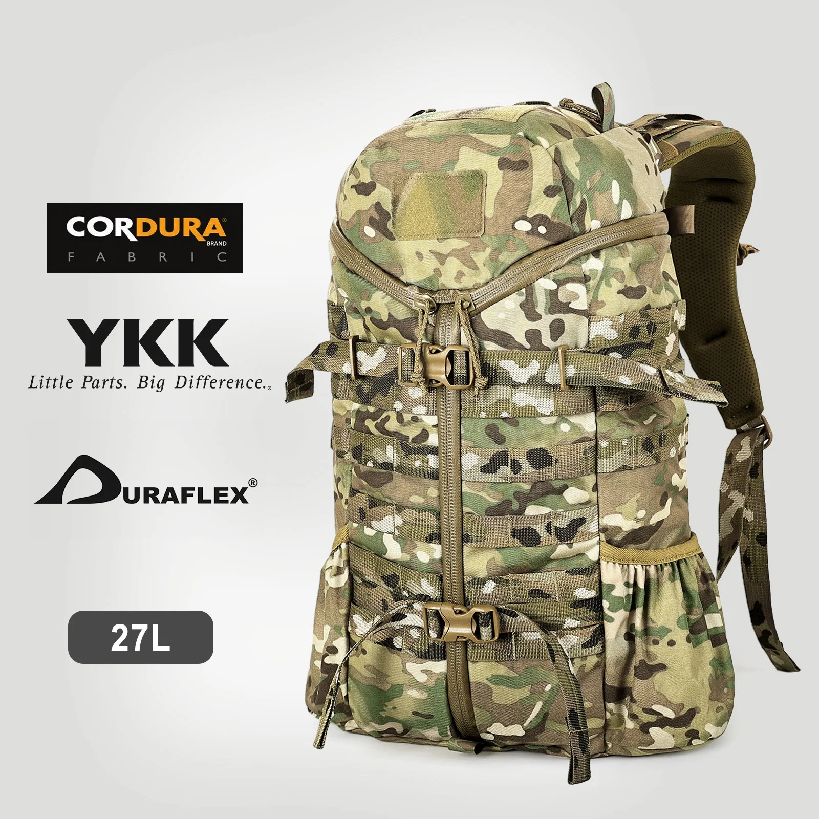 Mochila táctica Cordura funcional para viajes y outdoor