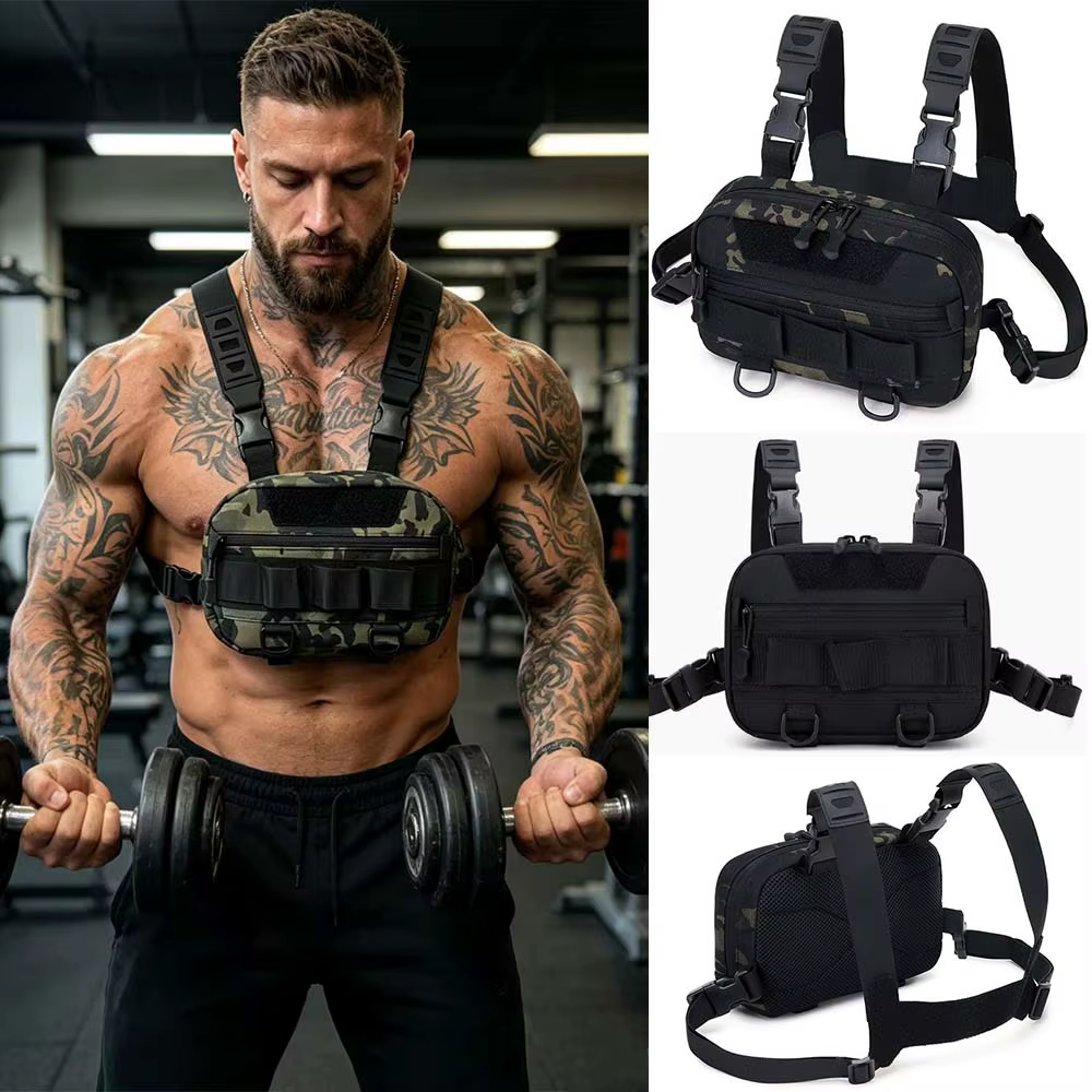 Lure bolsa táctica pecho camuflaje frontal riñonera para exteriores - imagen 3
