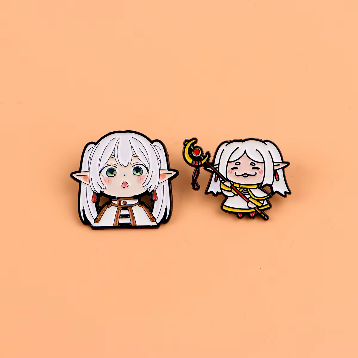 Broche de metal esmaltado elfo dibujo animado para mochila - imagen 4