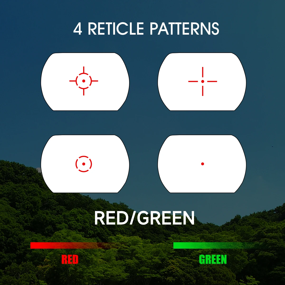 Óptica Holográfica HD112 Punto Rojo/Verde con Láser – Rifles y Pistolas - imagen 2